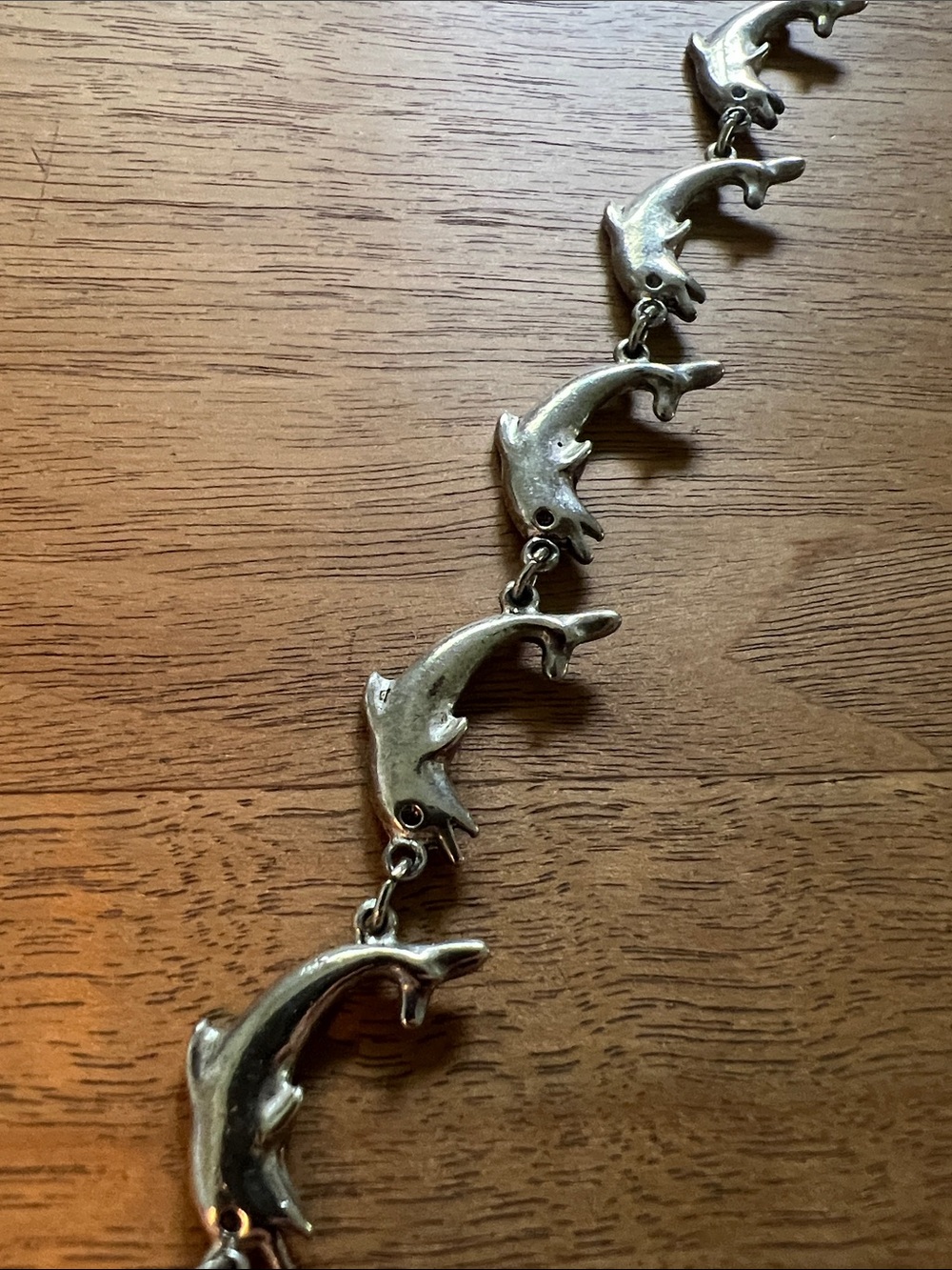 Women's Sterling Silver Dolphin Link Bracelet - Classic Charm